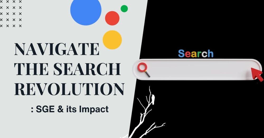 A Google search bar on a black background with the White Raven branded raven in a tree in white silhouette beside the title of the article 