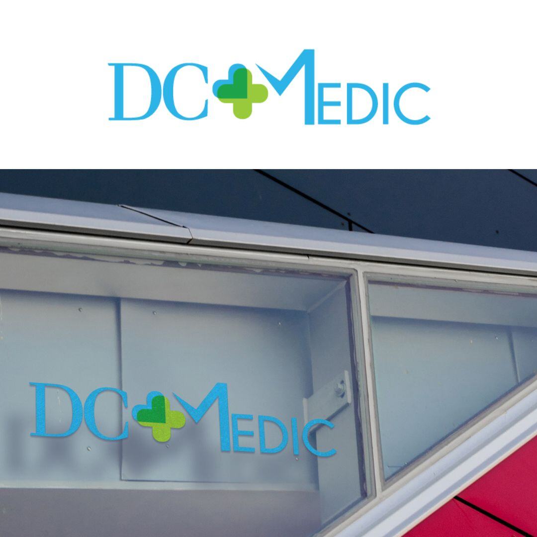 DC Medic branding logo mockup 